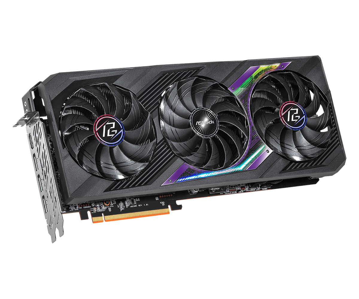 AMD RX 7800 XT 16GB GPU ASROCK - огляд і ціна Triple Fan Gaming Graphics Card 16Gb